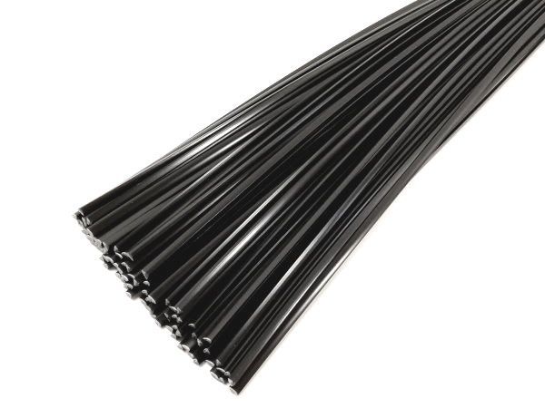 Plastique baguettes de soudure PE-HD 6mm Triangulaire Noir 1kg Barres HDPE | az-reptec